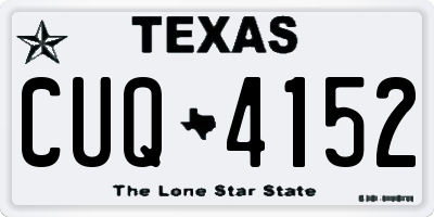TX license plate CUQ4152