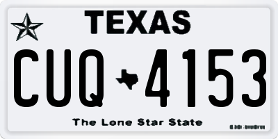 TX license plate CUQ4153