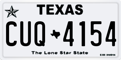 TX license plate CUQ4154