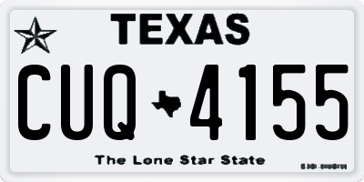 TX license plate CUQ4155