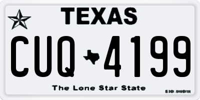 TX license plate CUQ4199