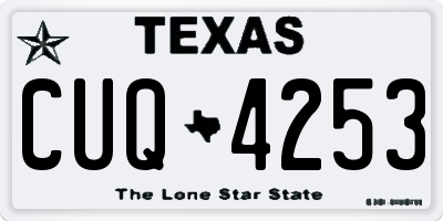 TX license plate CUQ4253