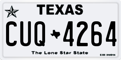 TX license plate CUQ4264