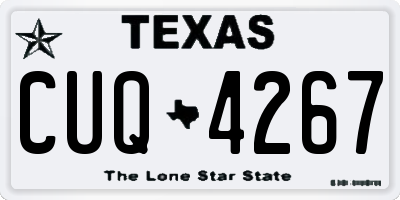 TX license plate CUQ4267