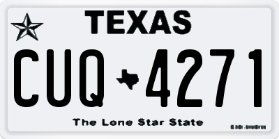 TX license plate CUQ4271