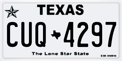 TX license plate CUQ4297
