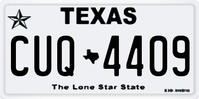 TX license plate CUQ4409