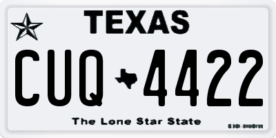 TX license plate CUQ4422