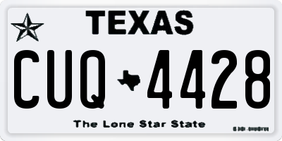 TX license plate CUQ4428