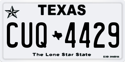 TX license plate CUQ4429