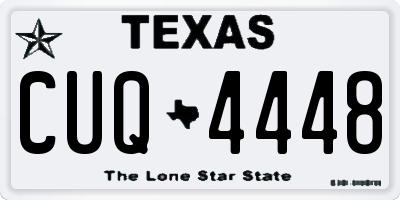 TX license plate CUQ4448