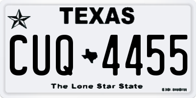 TX license plate CUQ4455
