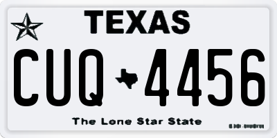 TX license plate CUQ4456