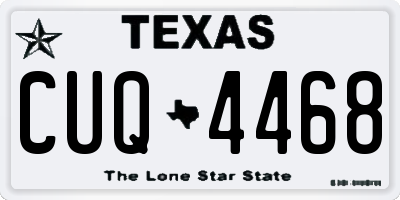 TX license plate CUQ4468