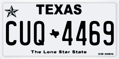 TX license plate CUQ4469