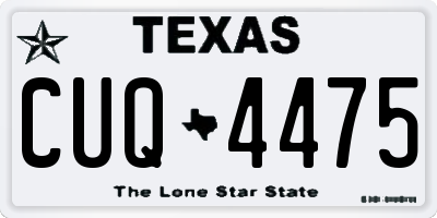 TX license plate CUQ4475