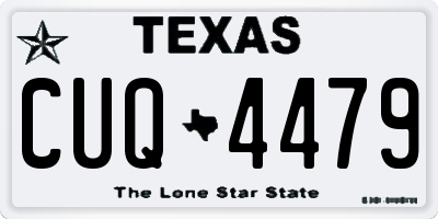 TX license plate CUQ4479