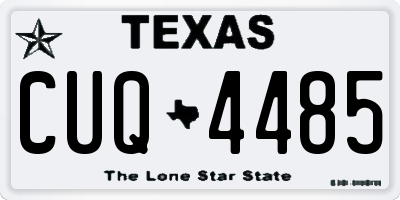 TX license plate CUQ4485