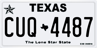 TX license plate CUQ4487