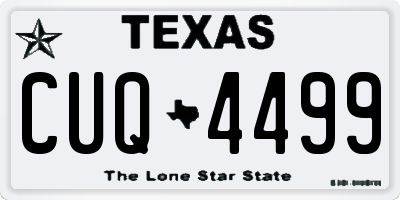 TX license plate CUQ4499