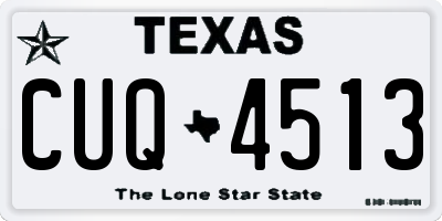 TX license plate CUQ4513