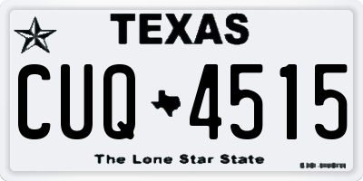 TX license plate CUQ4515