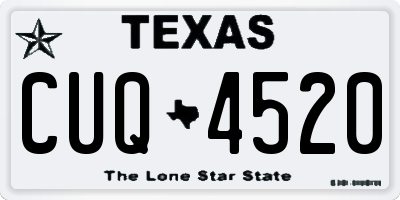 TX license plate CUQ4520