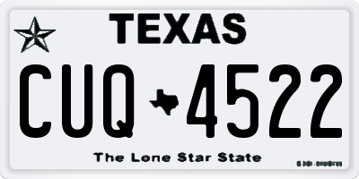 TX license plate CUQ4522