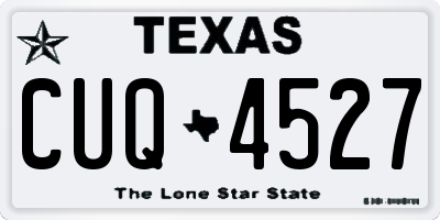 TX license plate CUQ4527