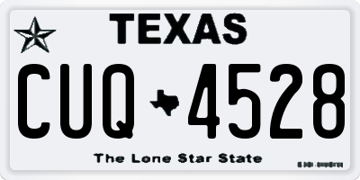 TX license plate CUQ4528