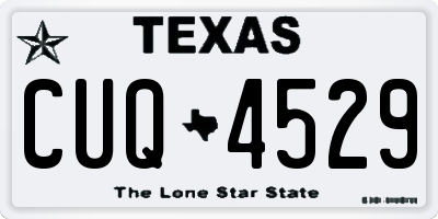 TX license plate CUQ4529