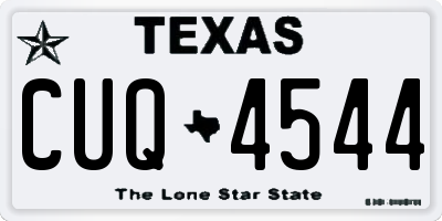 TX license plate CUQ4544