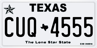 TX license plate CUQ4555