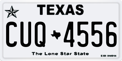 TX license plate CUQ4556
