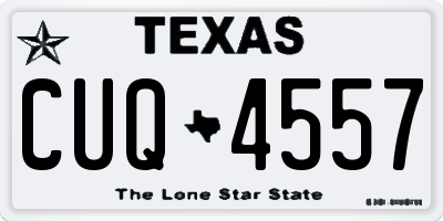 TX license plate CUQ4557
