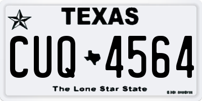 TX license plate CUQ4564
