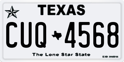 TX license plate CUQ4568
