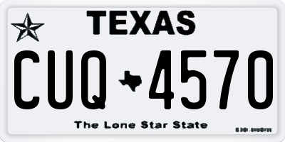 TX license plate CUQ4570
