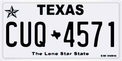TX license plate CUQ4571