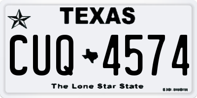 TX license plate CUQ4574