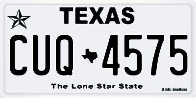 TX license plate CUQ4575