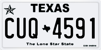 TX license plate CUQ4591