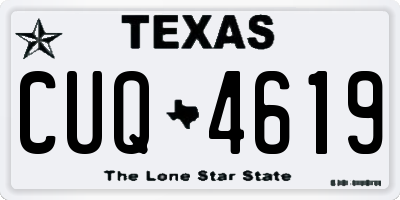 TX license plate CUQ4619