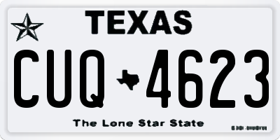 TX license plate CUQ4623