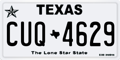 TX license plate CUQ4629