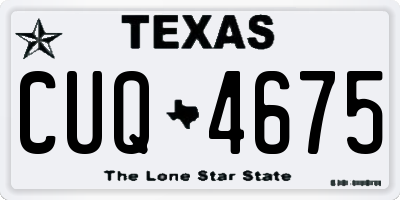 TX license plate CUQ4675
