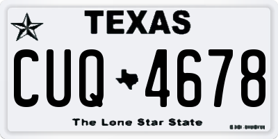 TX license plate CUQ4678