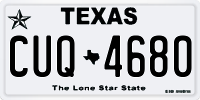 TX license plate CUQ4680