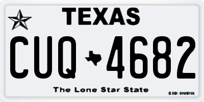 TX license plate CUQ4682