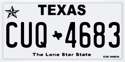 TX license plate CUQ4683